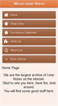 Mobile Screenshot of albumlinernotes.com